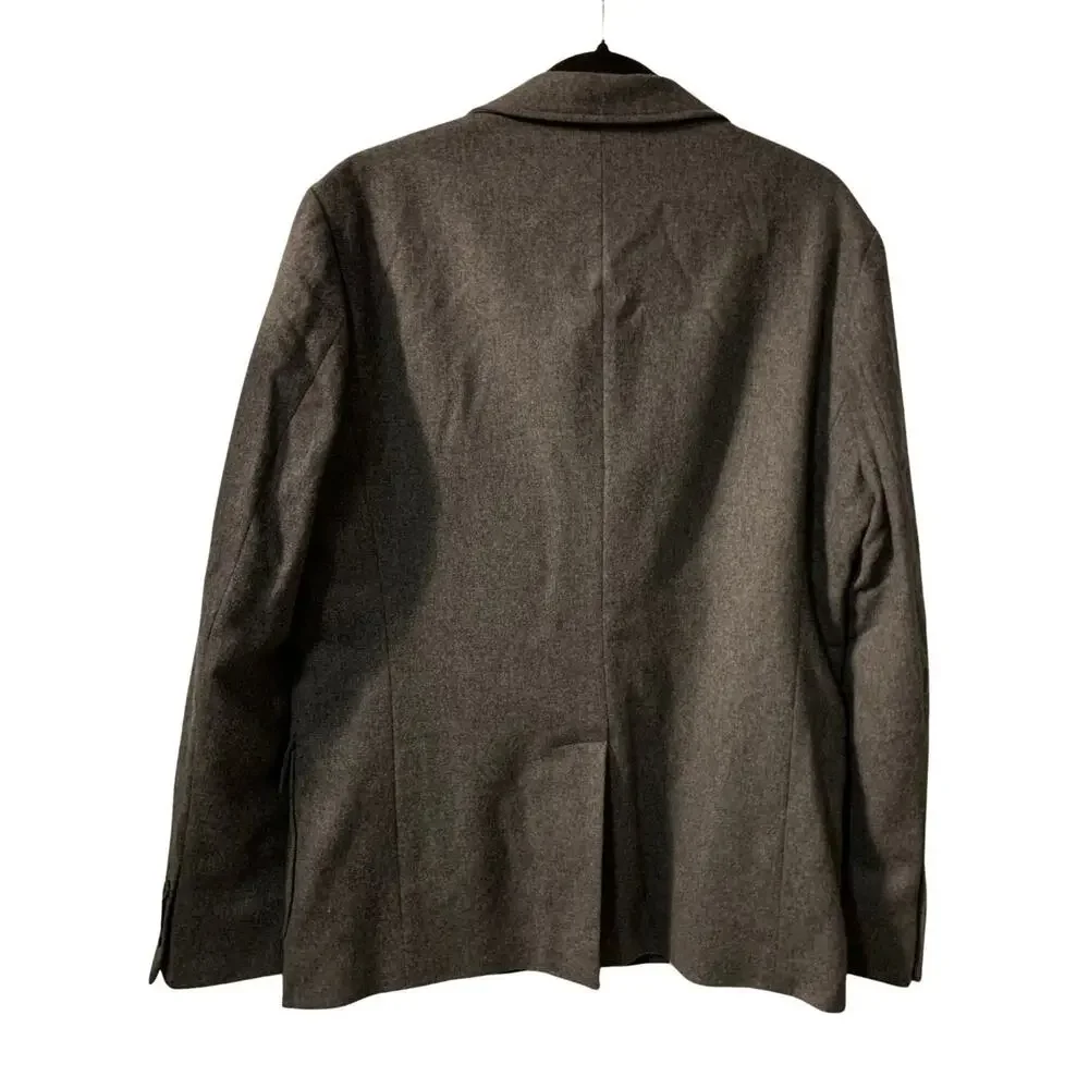 Apolis Global Citizen Mens Wool Blend Blazer Size L NEW Gray Patch Pockets